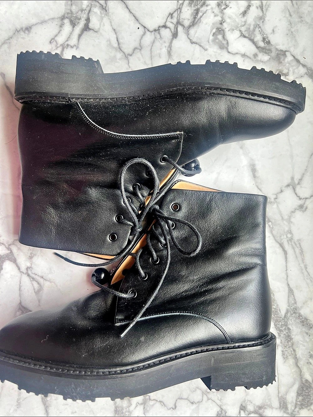 Dear Frances Park Boot Combat Boots in Black EU 35
